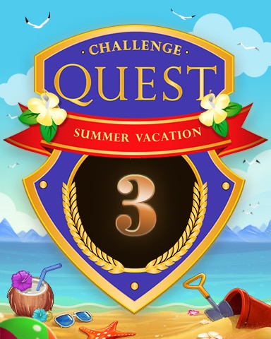 2020 Summer Vacation Week 3 Badge - Jet Set Solitaire 2020 Summer Vacation Week 3 Badge - Jet Set Solitaire