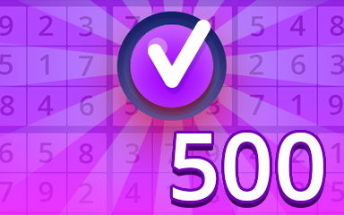 Expert 500 Badge - Pogo Daily Sudoku Expert 500 Badge - Pogo Daily Sudoku