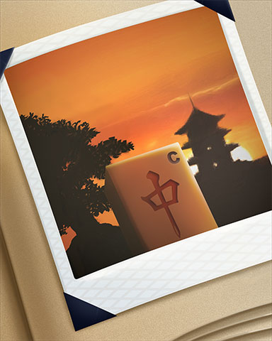 Garden Escape Sunset Badge - Mahjong Escape Garden Escape Sunset Badge - Mahjong Escape