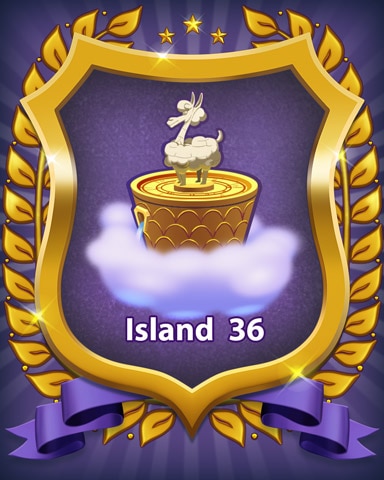 Island 36 Badge - Bejeweled Stars Island 36 Badge - Bejeweled Stars
