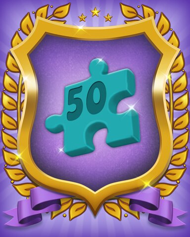 Level 50 Badge - Card Scramble: Viola's Diner Level 50 Badge - Card Scramble: Viola's Diner