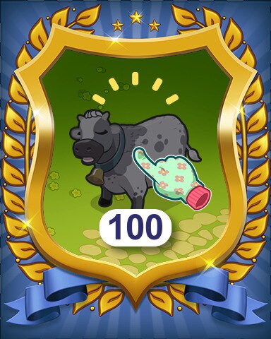 Harvested 100 Badge - Farm Merge Valley Harvested 100 Badge - Farm Merge Valley