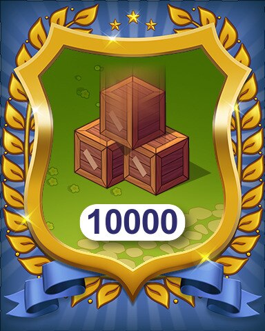 Crates Spawned 10000 Badge - Farm Merge Valley Crates Spawned 10000 Badge - Farm Merge Valley