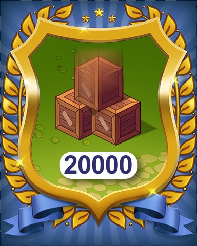 Crates Spawned 20000 Badge - Farm Merge Valley