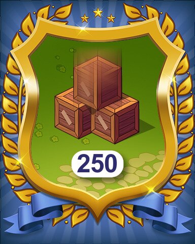 Crates Spawned 250 Badge - Farm Merge Valley Crates Spawned 250 Badge - Farm Merge Valley
