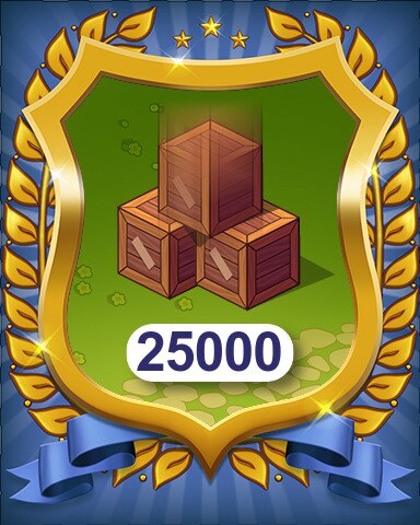 Crates Spawned 25000 Badge - Farm Merge Valley