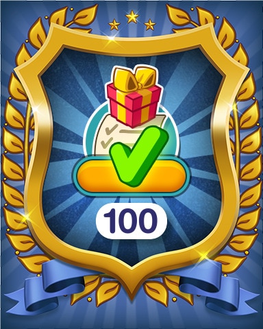 Daily Quest Tasks Completed 100 Badge - Farm Merge Valley