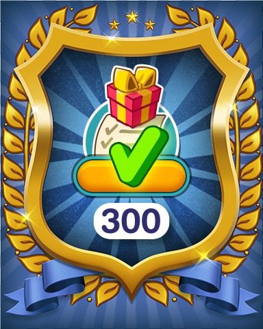 Daily Quest Tasks Completed 300 Badge - Farm Merge Valley