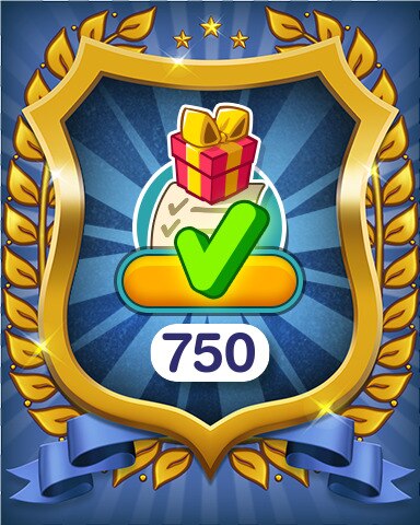 Daily Quest Tasks Completed 750 Badge - Farm Merge Valley