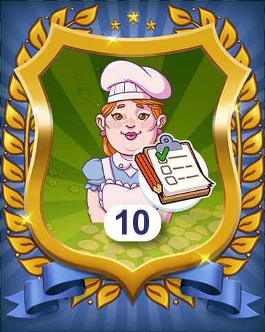 Orders Completed 10 Badge - Farm Merge Valley Orders Completed 10 Badge - Farm Merge Valley