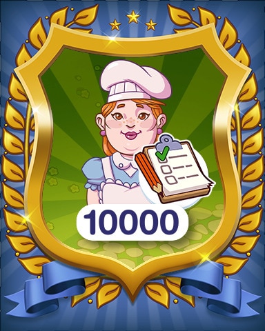 Orders Completed 10000 Badge - Farm Merge Valley Orders Completed 10000 Badge - Farm Merge Valley