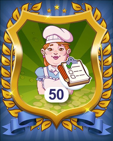 Orders Completed 50 Badge - Farm Merge Valley Orders Completed 50 Badge - Farm Merge Valley