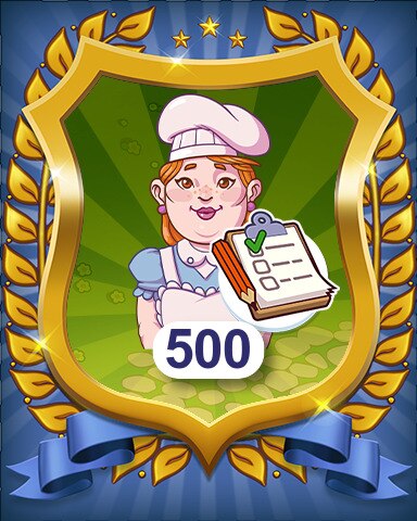 Orders Completed 500 Badge - Farm Merge Valley