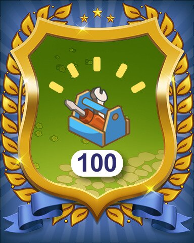 Toolboxes Opened 100 Badge - Farm Merge Valley