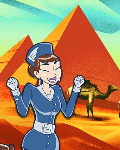 Cairo Coach Badge - Jet Set Solitaire