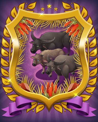 Water Buffalo Badge - Mahjong Sanctuary Water Buffalo Badge - Mahjong Sanctuary