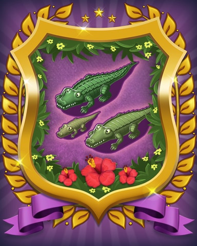 Crocodile Badge - Mahjong Sanctuary Crocodile Badge - Mahjong Sanctuary