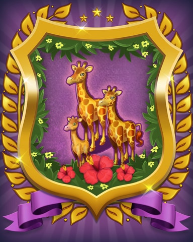 Giraffe Badge - Mahjong Sanctuary Giraffe Badge - Mahjong Sanctuary