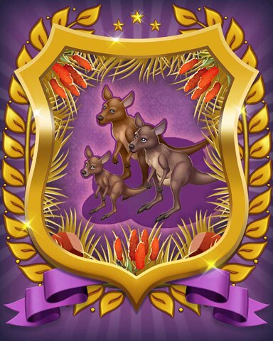 Kangaroo Badge - Mahjong Sanctuary Kangaroo Badge - Mahjong Sanctuary