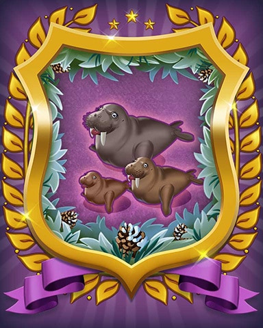 Walrus Badge - Mahjong Sanctuary Walrus Badge - Mahjong Sanctuary