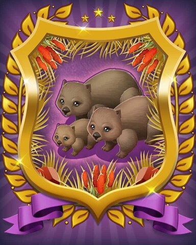 Wombat Badge - Mahjong Sanctuary Wombat Badge - Mahjong Sanctuary