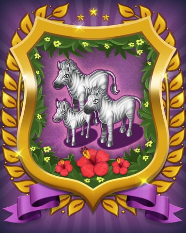 Zebra Badge - Mahjong Sanctuary Zebra Badge - Mahjong Sanctuary