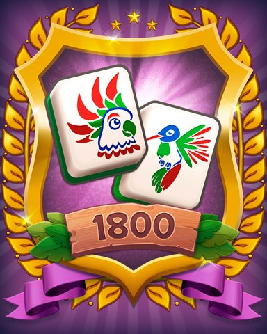 Level 1800 Badge - Mahjong Sanctuary Level 1800 Badge - Mahjong Sanctuary