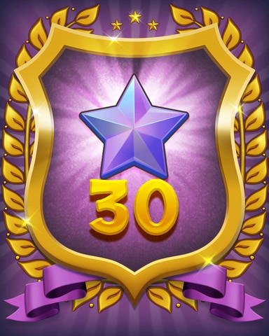 Purple Stars 30 Badge - Mahjong Sanctuary Purple Stars 30 Badge - Mahjong Sanctuary