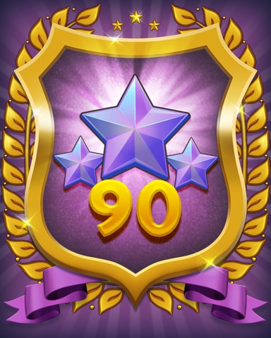 Purple Stars 90 Badge - Mahjong Sanctuary Purple Stars 90 Badge - Mahjong Sanctuary