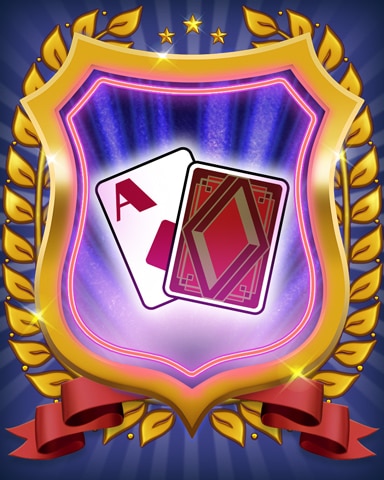 Glittering Diamond Deck - Poker Town Badge