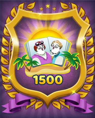 Level 1500 Badge - Snowbird Solitaire Level 1500 Badge - Snowbird Solitaire