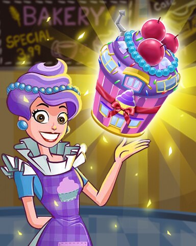 Cupcake Shop Tier 6 Badge - Sweet Tooth Town Cupcake Shop Tier 6 Badge - Sweet Tooth Town