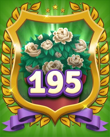 Gardener Level 195 Badge - Secret Word Gardens