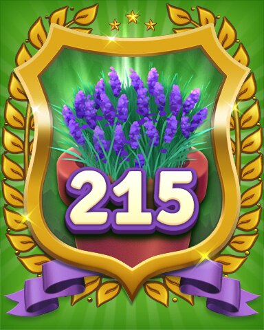 Gardener Level 215 Badge - Secret Word Gardens