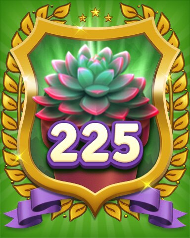 Gardener Level 225 Badge - Secret Word Gardens