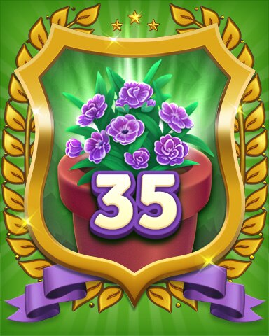 Gardener Level 35 Badge - Secret Word Gardens
