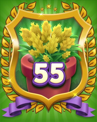 Gardener Level 55 Badge - Secret Word Gardens