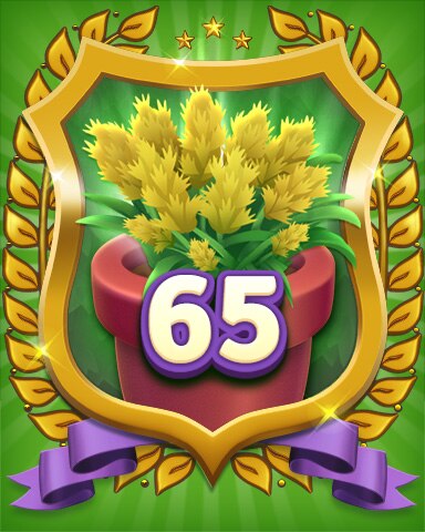 Gardener Level 65 Badge - Secret Word Gardens