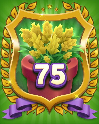 Gardener Level 75 Badge - Secret Word Gardens