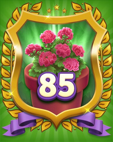 Gardener Level 85 Badge - Secret Word Gardens Gardener Level 85 Badge - Secret Word Gardens