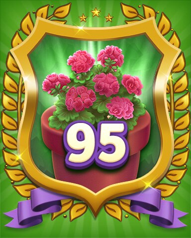 Gardener Level 95 Badge - Secret Word Gardens Gardener Level 95 Badge - Secret Word Gardens
