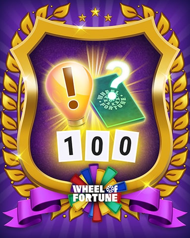 Use 100 Power Ups. - Wheel Of Fortune: Pogo™ Edition Badge Use 100 Power Ups. - Wheel Of Fortune: Pogo™ Edition Badge