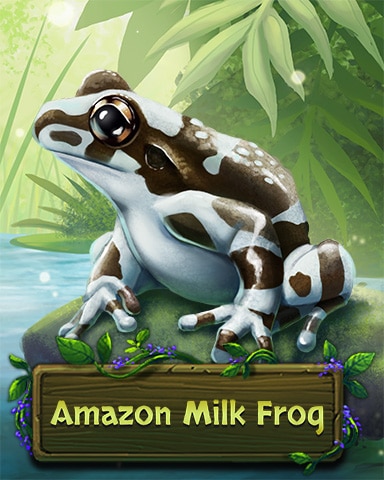 Amazon Milk Frog Badge - Mahjong Garden HD Amazon Milk Frog Badge - Mahjong Garden HD