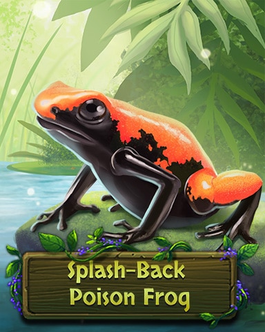 Splash-Back Poison Frog Badge - Mahjong Garden HD Splash-Back Poison Frog Badge - Mahjong Garden HD
