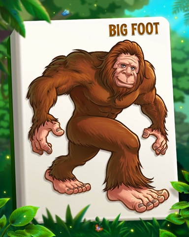Bigfoot Cryptid Crew Badge - Mahjong Safari HD Bigfoot Cryptid Crew Badge - Mahjong Safari HD