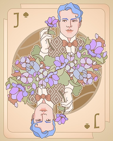 Jack Art Nouveau Cards Badge - World Class Solitaire HD Jack Art Nouveau Cards Badge - World Class Solitaire HD