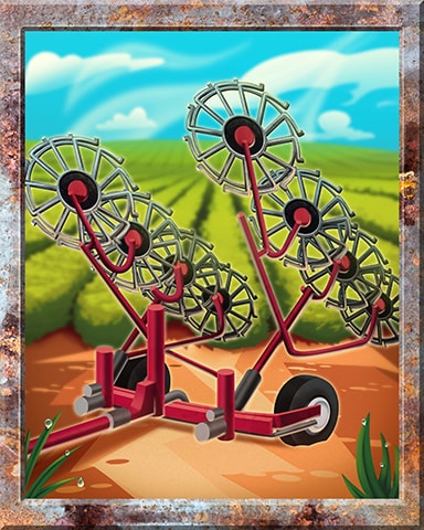 Finger Rake Farm Equipment Badge - Word Whomp HD Finger Rake Farm Equipment Badge - Word Whomp HD