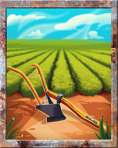 Plow Farm Equipment Badge - Word Whomp HD