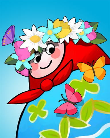 Wreath Of Butterflies Badge - Trizzle Wreath Of Butterflies Badge - Trizzle