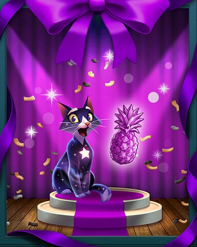 Pretty Purple Pineapples Badge - Bejeweled Stars Pretty Purple Pineapples Badge - Bejeweled Stars